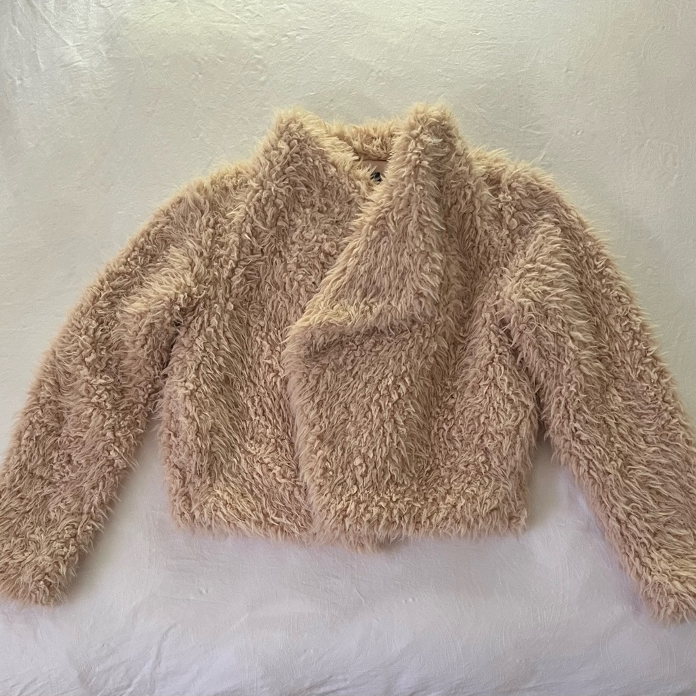 Soft Beige Teddy Jacket